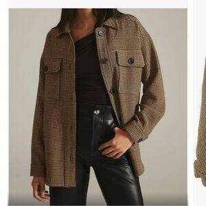 FINAL PRICE DROP Current Air houndstooth shacket, size S